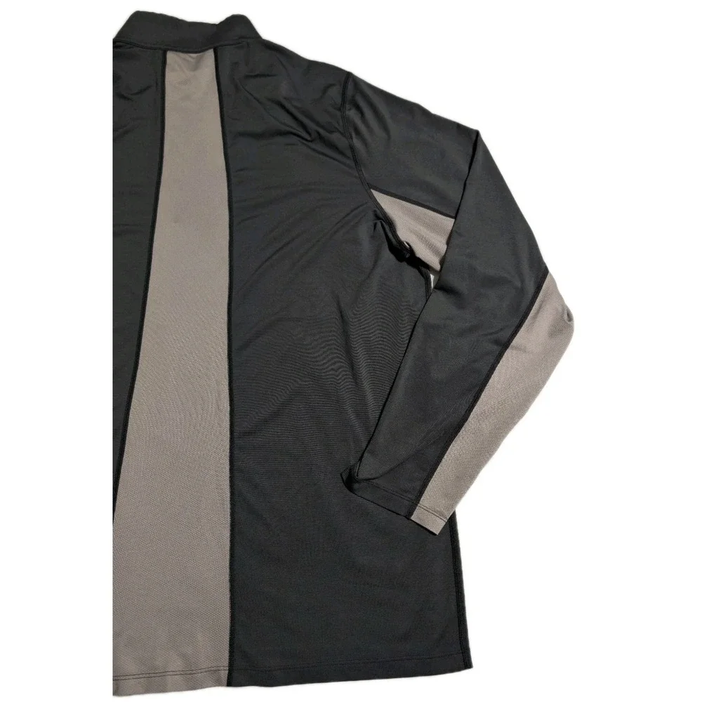 The North Face Mens XXL 1/4 Zip Performance Pullover Black‎ Gray Active